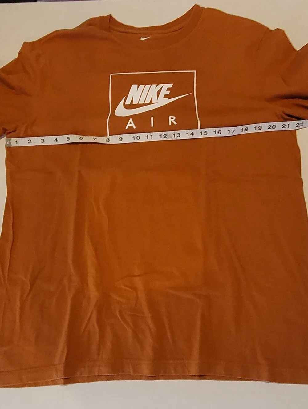 Nike Air Men's Short Sleeve The Nike T-Shirt — Rust Orange